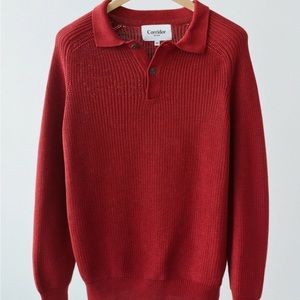 Corridor LS Slouchy Polo Sweater